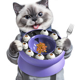 KADTC Cat Puzzle Toy Treat Dispenser Kitten Weight Loss Bowl Puzzles Slow Feeder Food Dispensing Kitty Enrichment Toys Brain Mental Stimulation Healthy Eating Mind Games